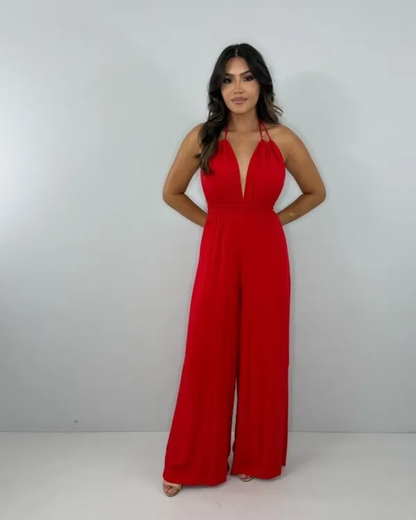 Macacão Carla - Vermelho