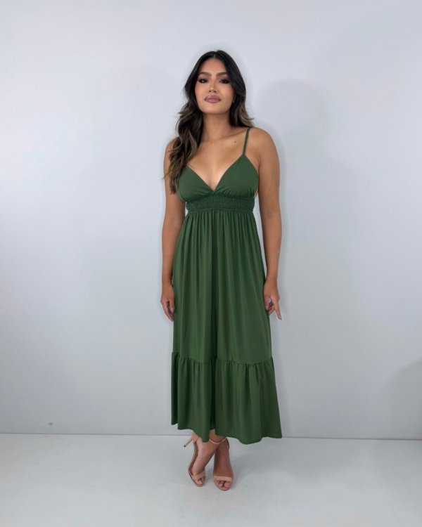 Vestido Beatriz - Verde Militar