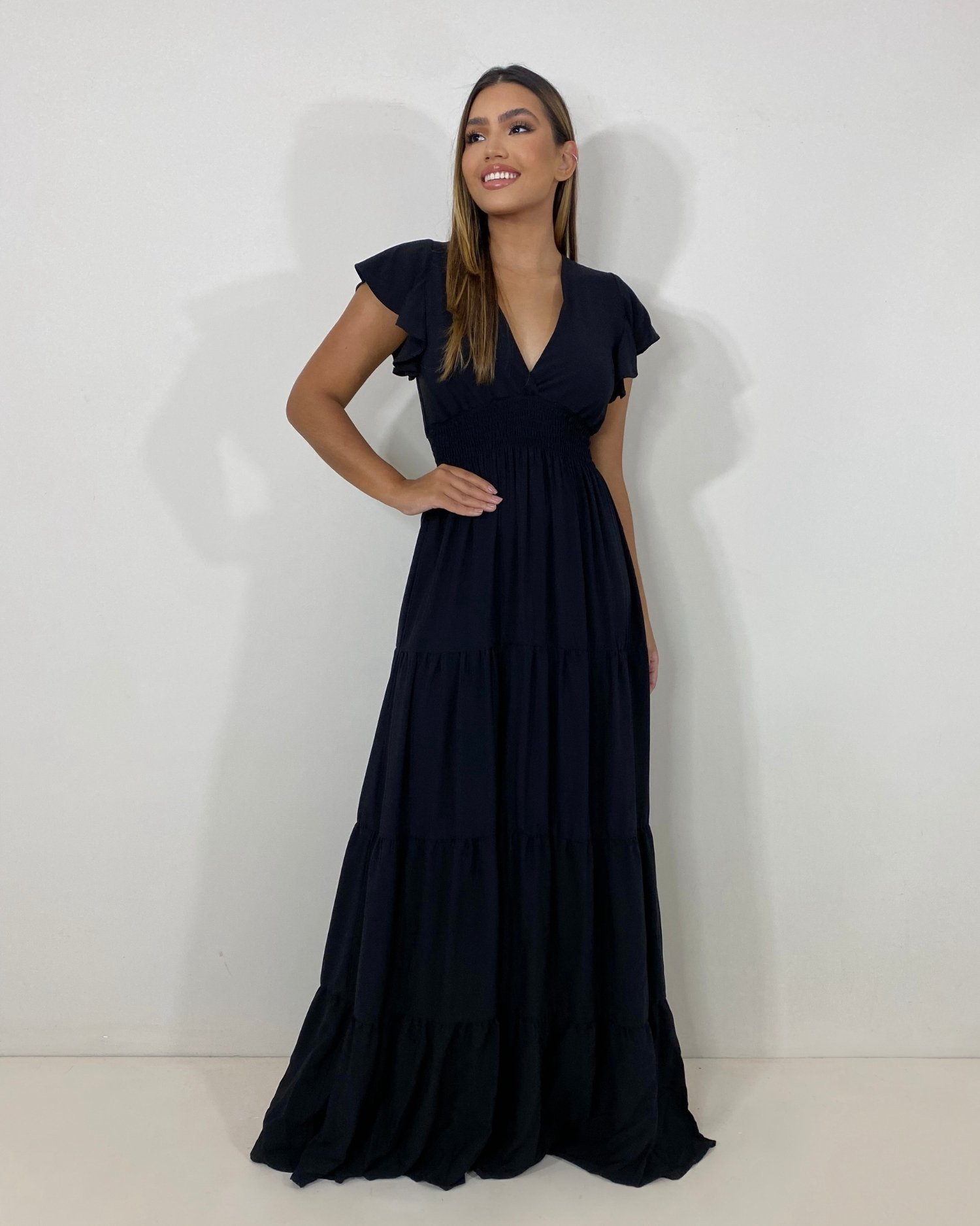 Vestido Laís Longo - Preto - Image 2