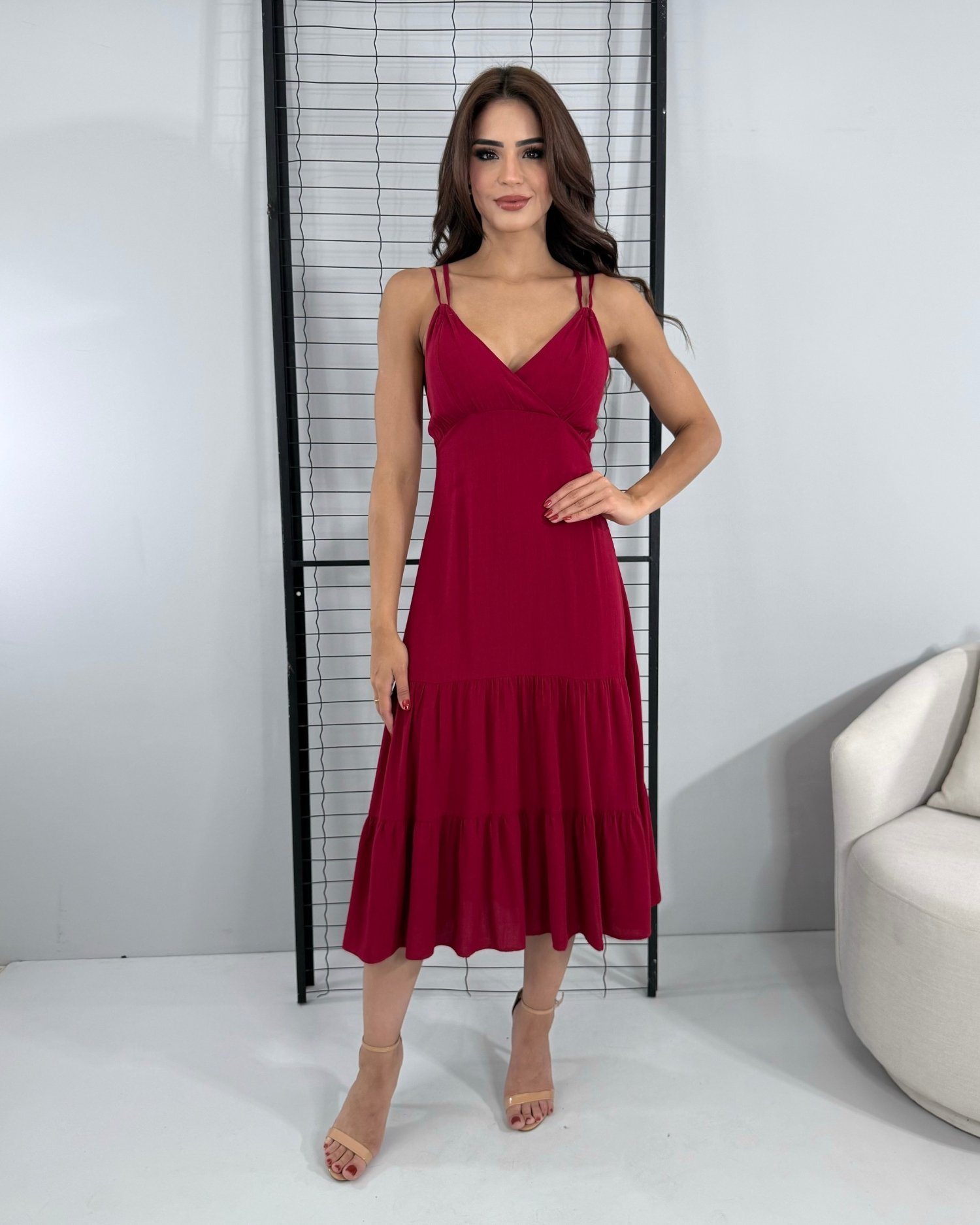 Vestido Madalena - Marsala - Image 1