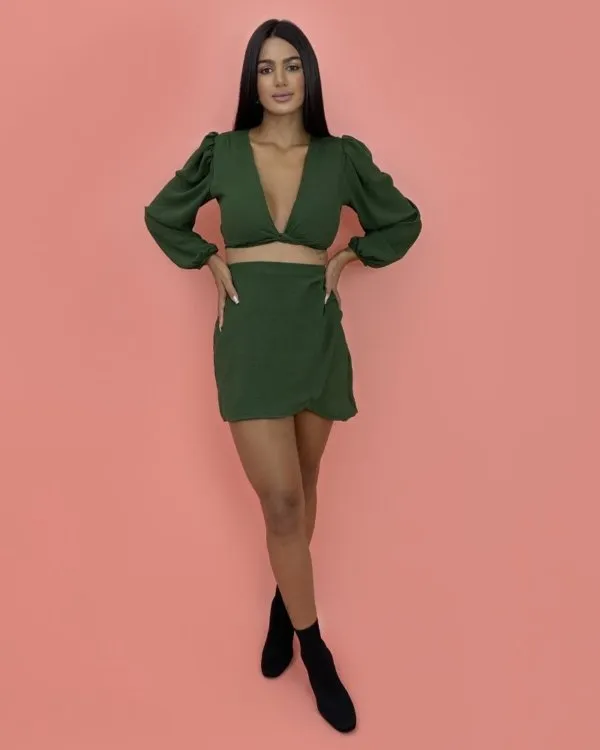 Saia Simone - Verde Militar