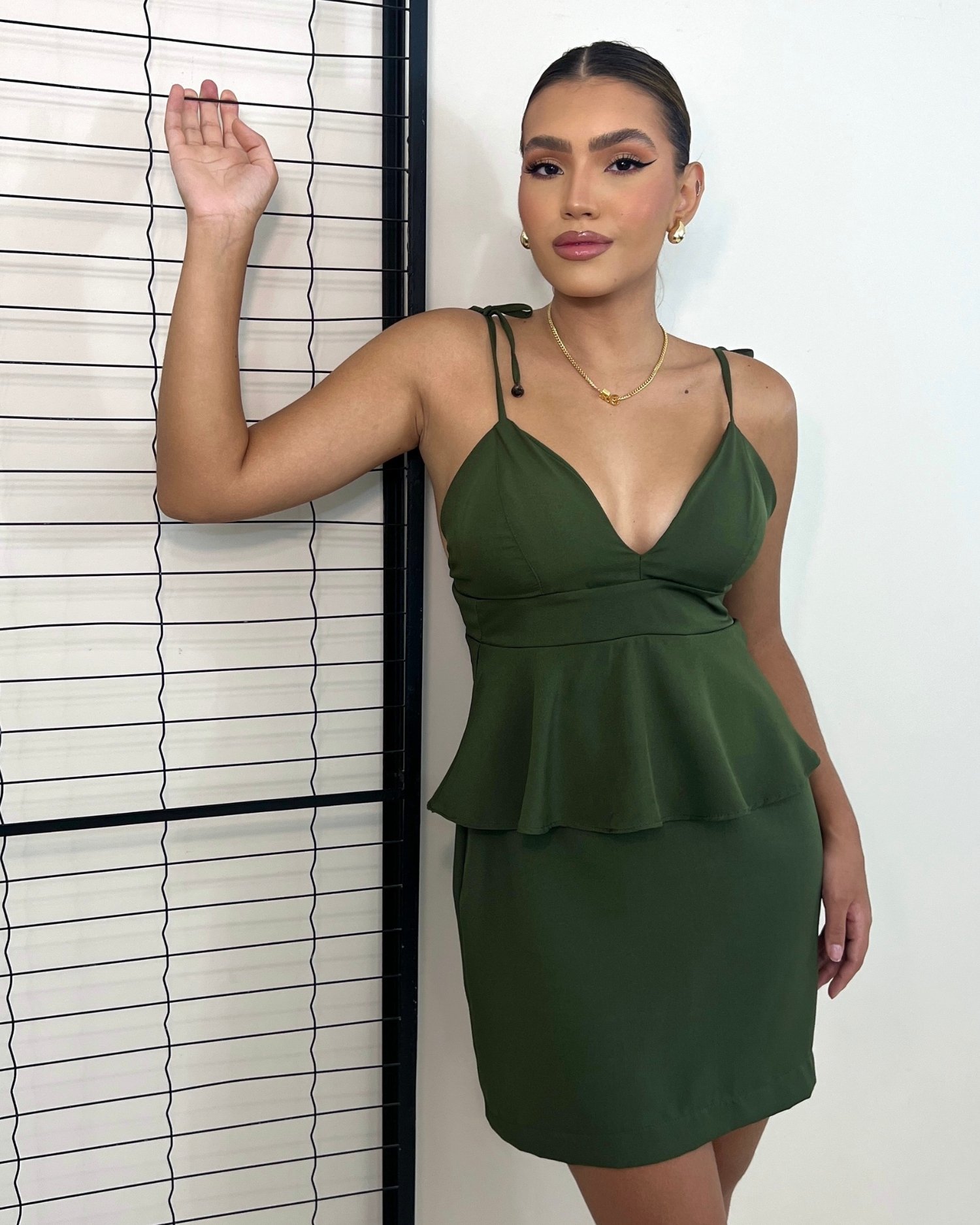 Vestido Cecília - Verde Militar - Image 1