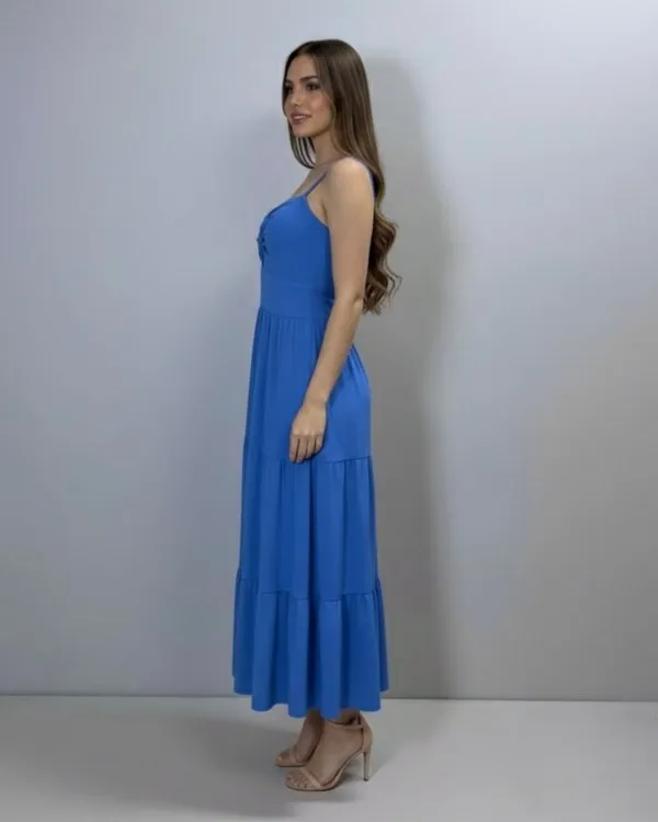 Vestido Jéssica Midi - Azul