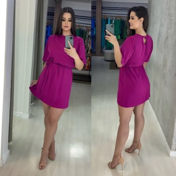 Vestido Elis - Fúcsia