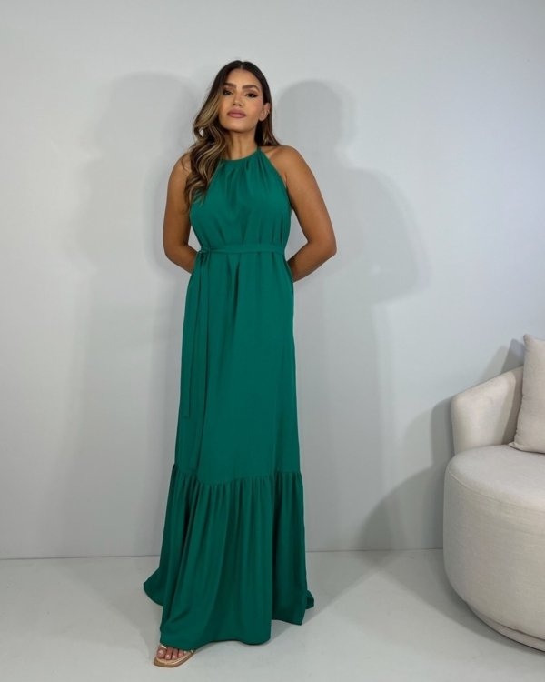 Vestido Brenda - Verde Amazônia