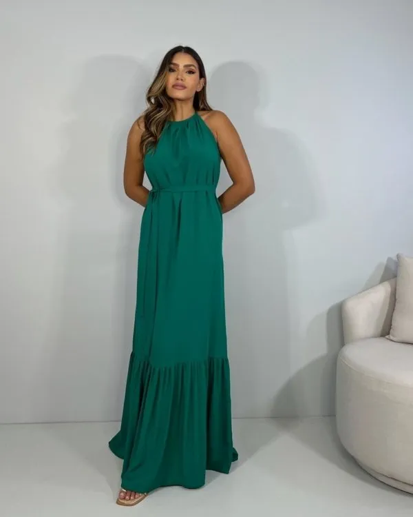 Vestido Brenda - Verde Amazônia
