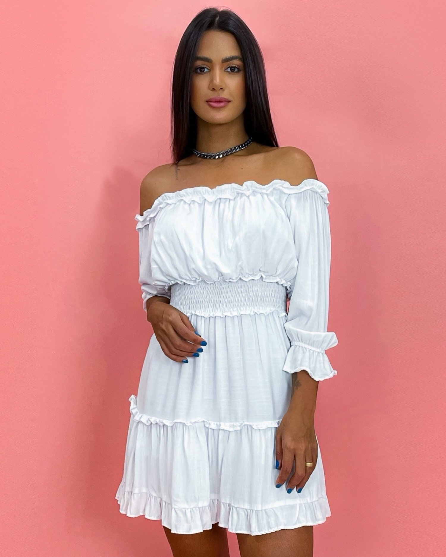 Vestido Jordana - Branco - Image 1