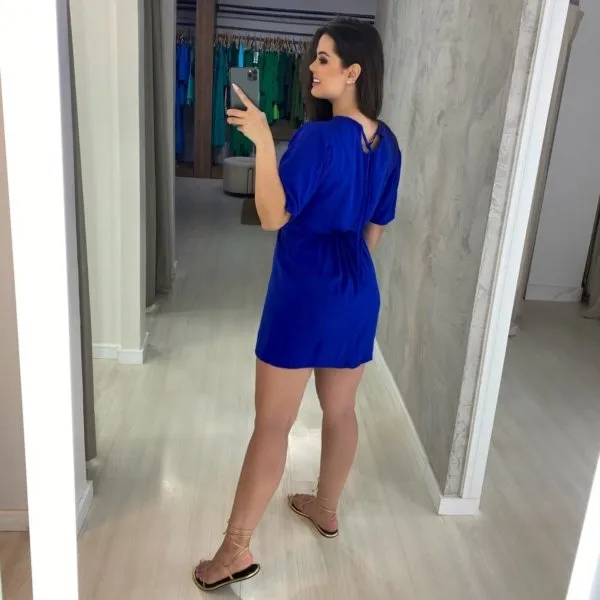 Vestido Elis - Azul Royal