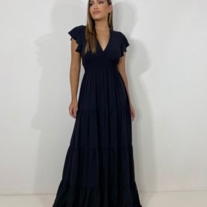 Vestido Laís Longo - Preto - Image 3