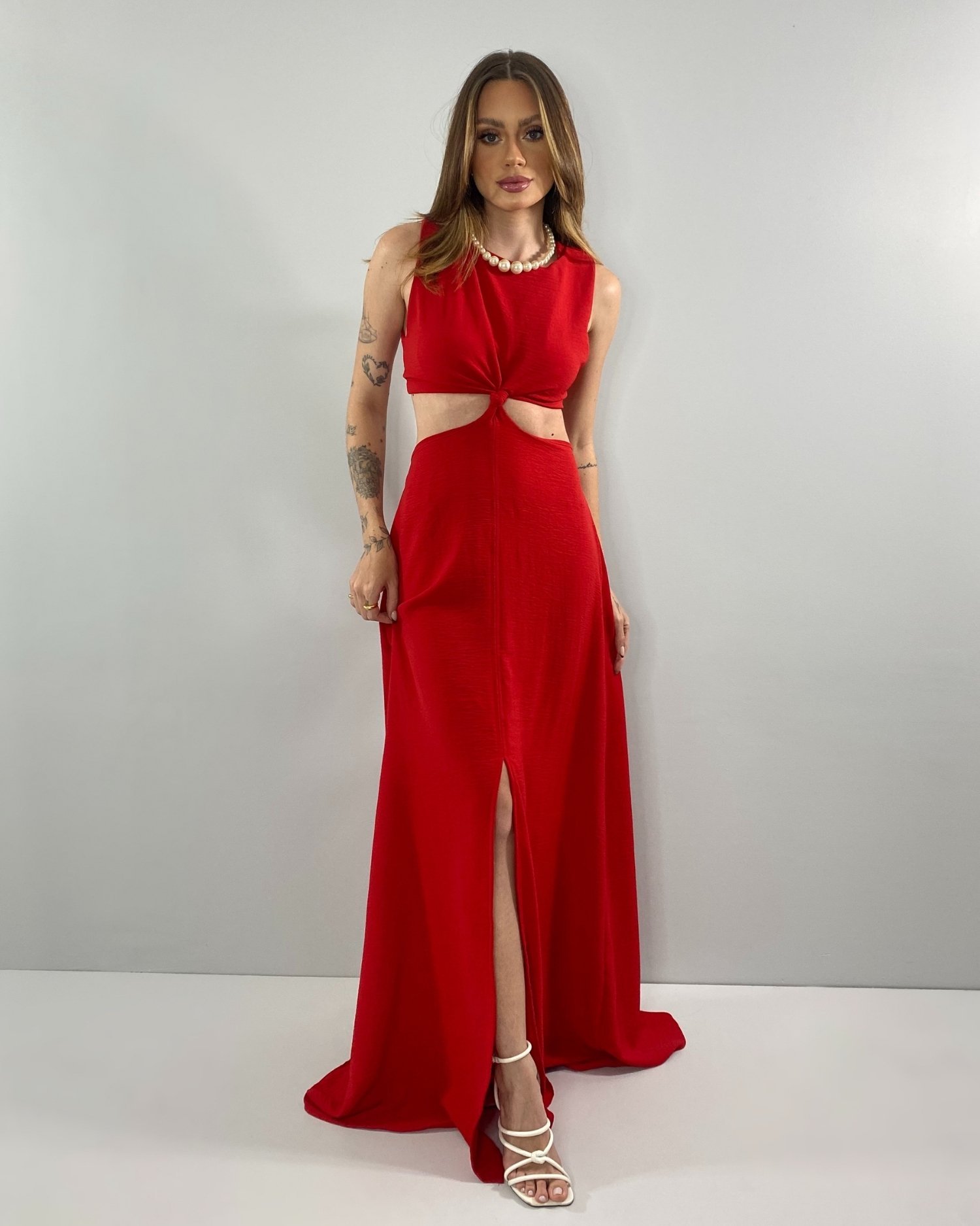 Vestido Emma - Vermelho - Image 1