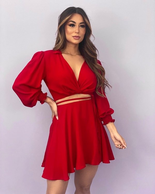 Saia Jaqueline - Vermelho