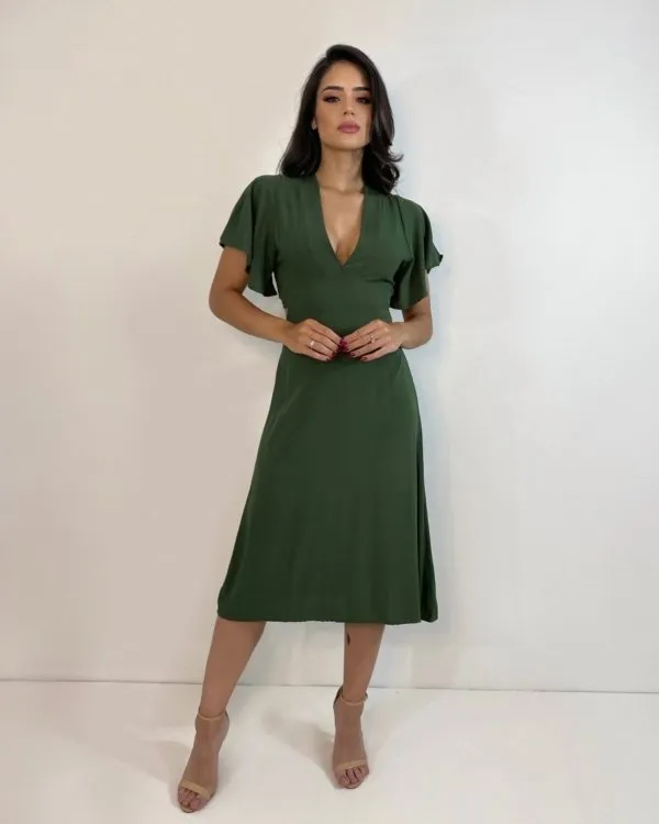 Vestido Ariane - Verde Militar