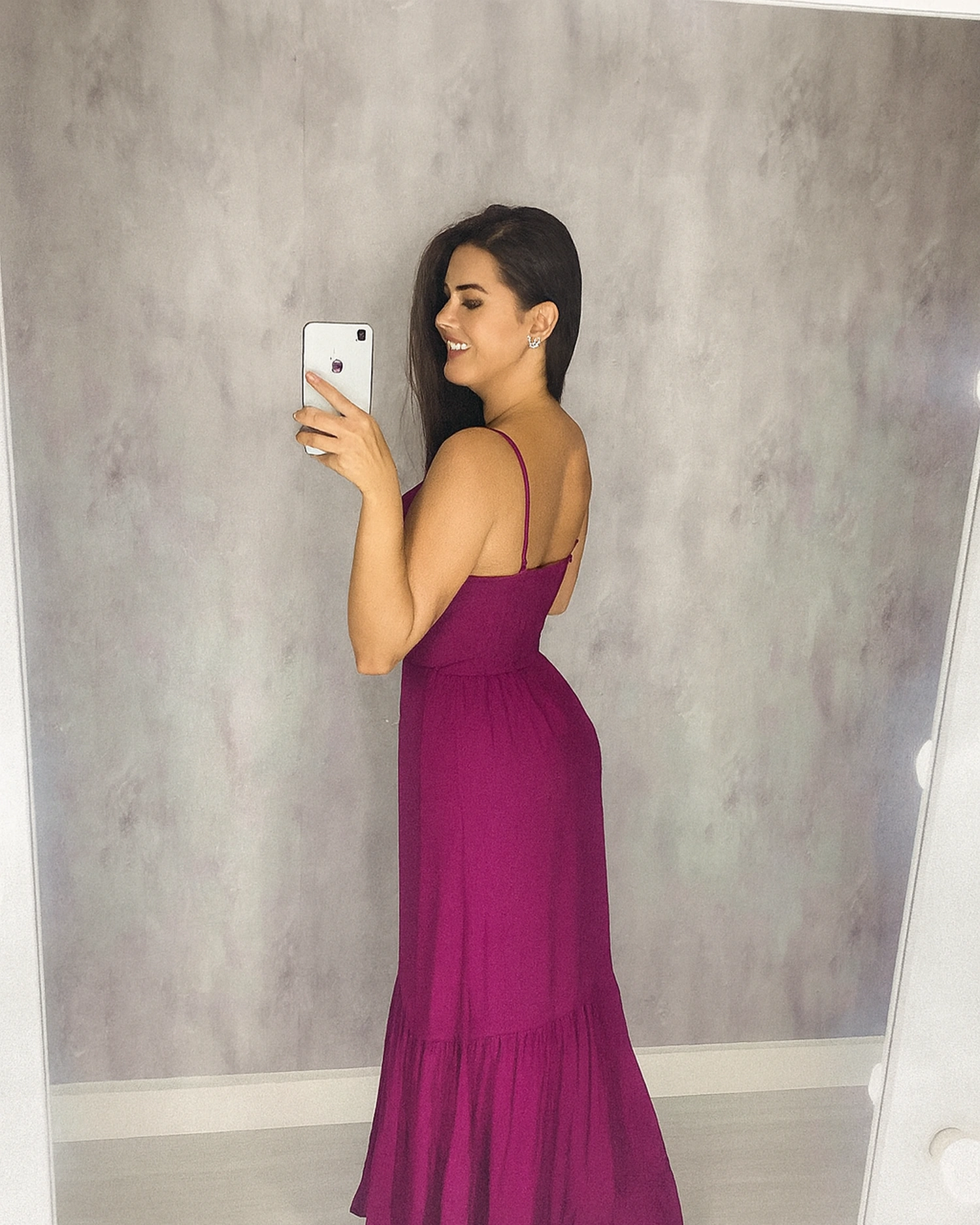 Vestido Jéssica Longo - Fúcsia - Image 2