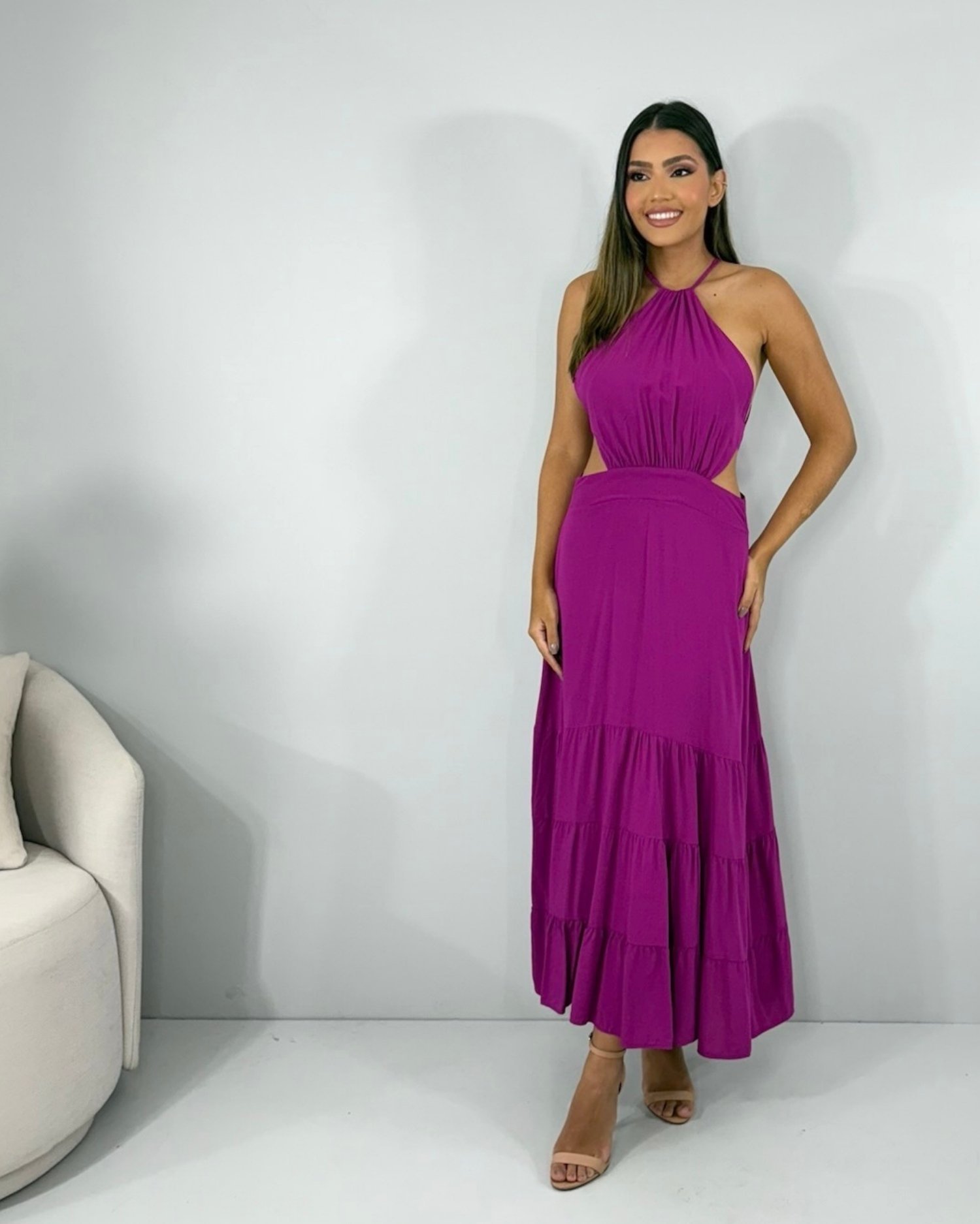 Vestido Estefane - Fúcsia - Image 7