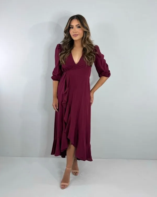 Vestido Berenice - Marsala