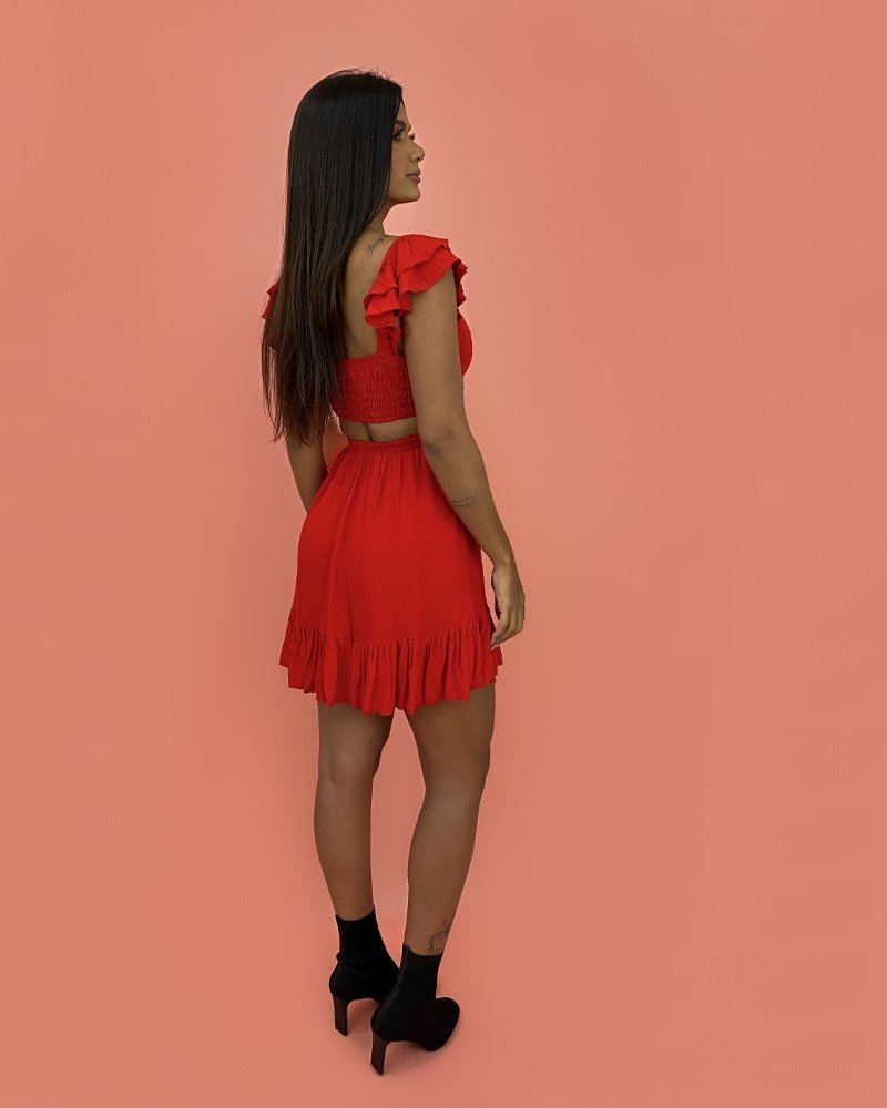 Vestido Andréia - Vermelho - Image 3