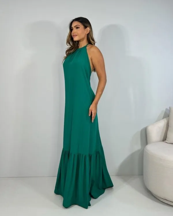 Vestido Brenda - Verde Amazônia