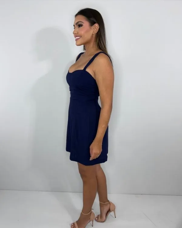 Vestido Malu - Azul Marinho