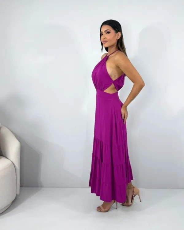Vestido Estefane - Fúcsia