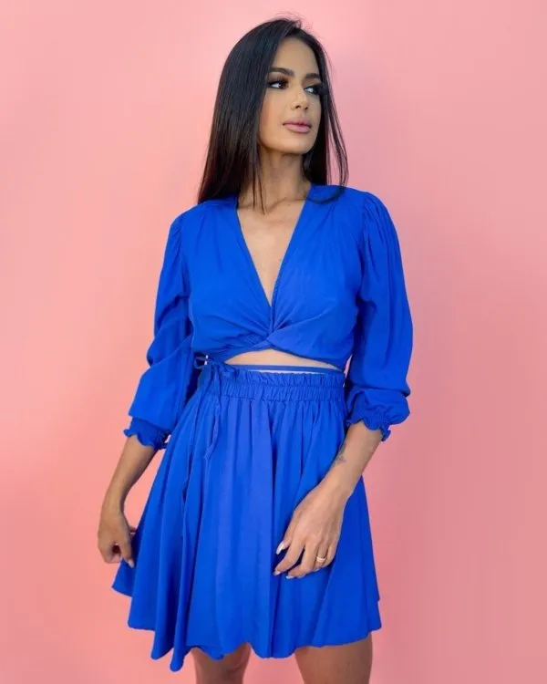 Conjunto Jaqueline - Azul Royal