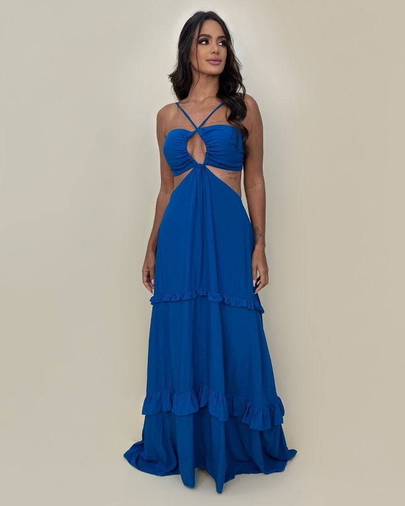 Vestido Michelle - Azul Petróleo - Image 1