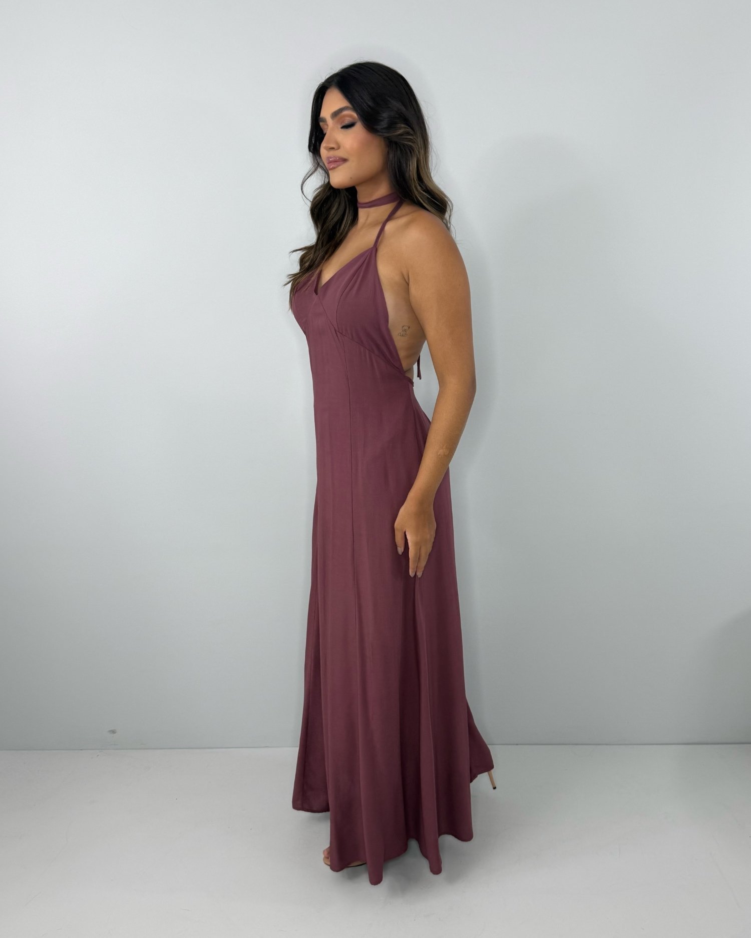 Vestido Victória - Marrom - Image 4