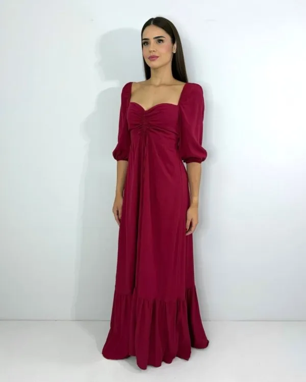 Vestido Tauane - Marsala