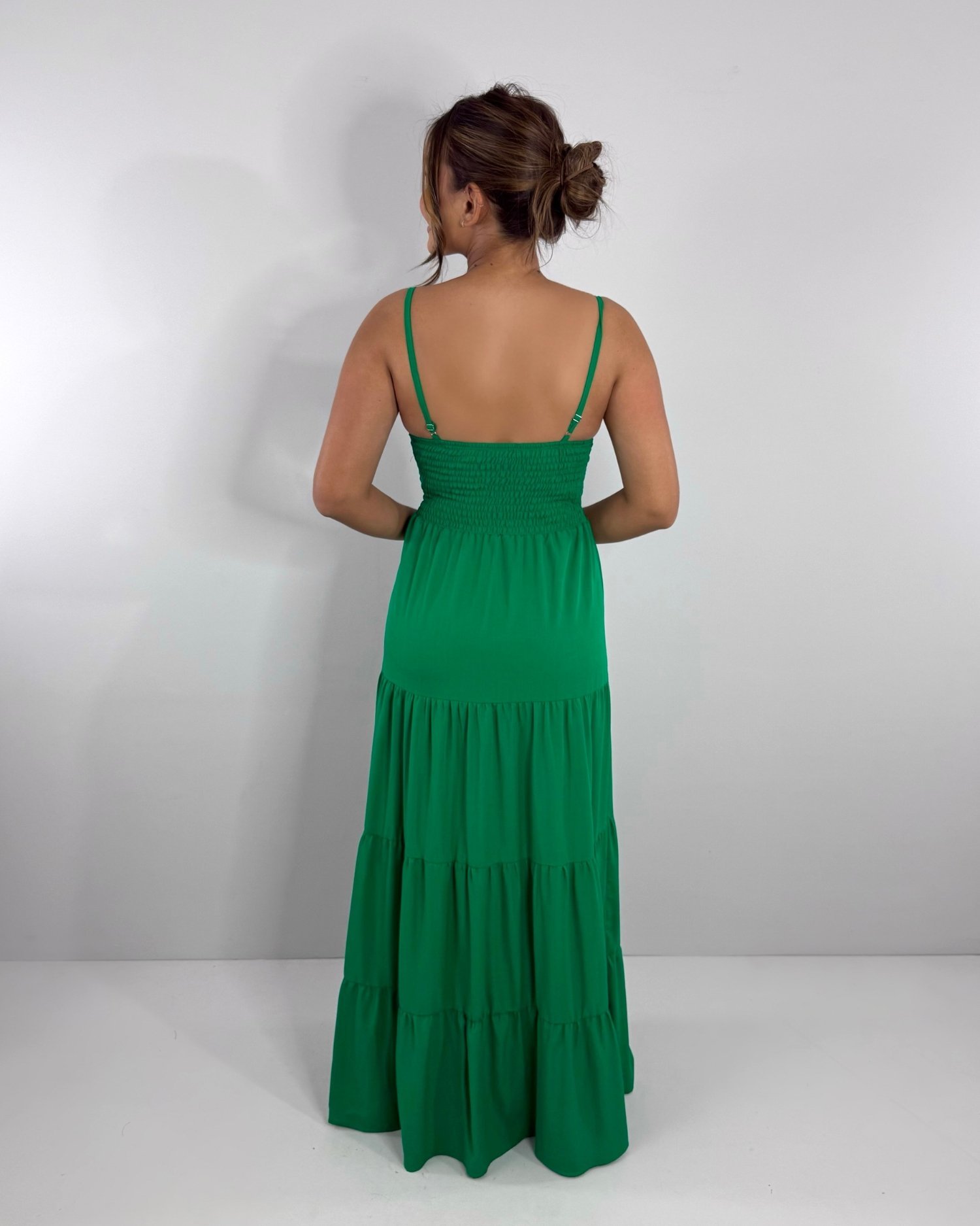Vestido Cátia - Verde Bandeira - Image 4