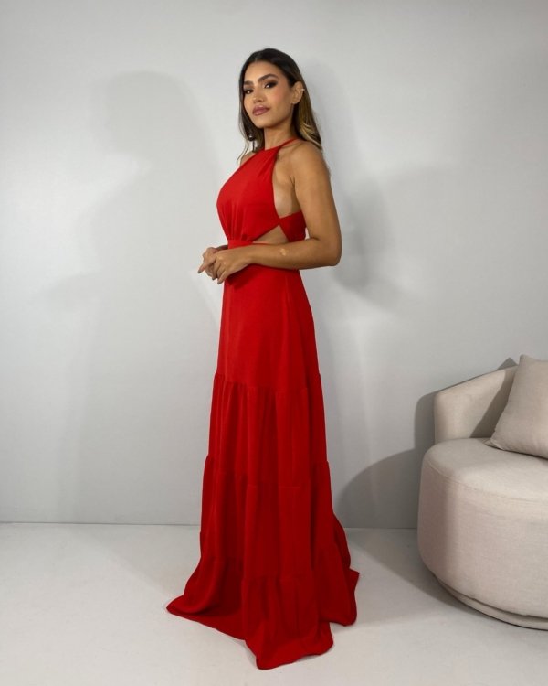 Vestido Estefane Longo - Vermelho