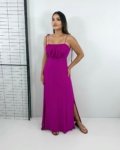 Vestido Drica Longo – Fúcsia