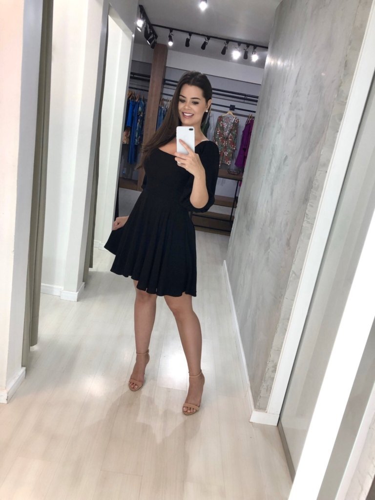 Vestido Anne - Preto