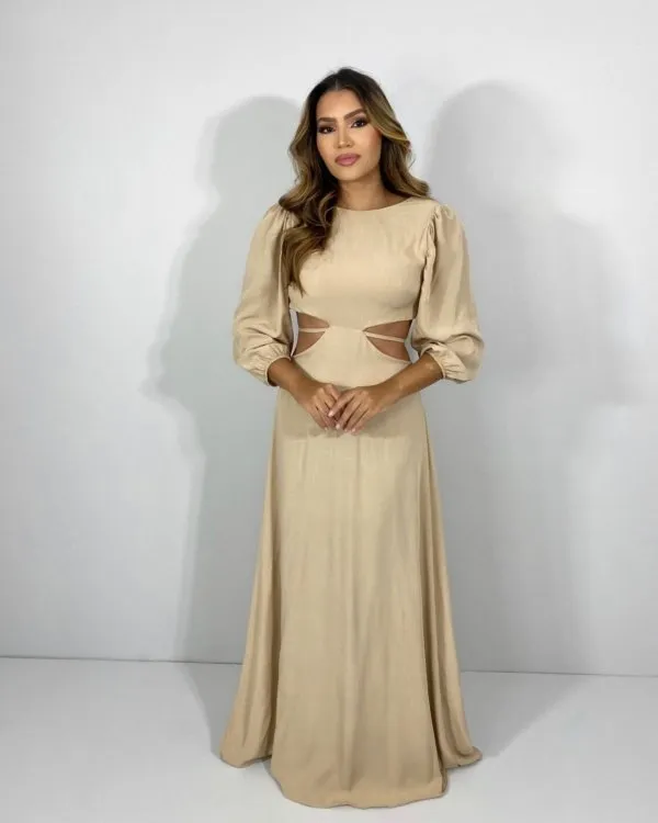Vestido Giza - Nude