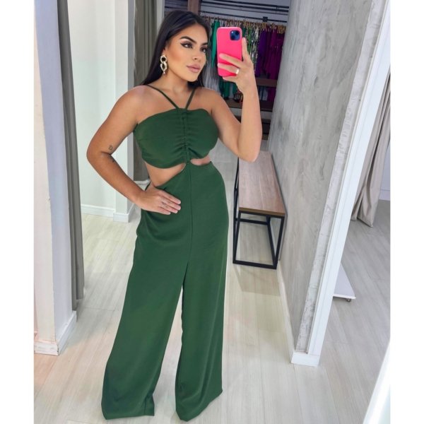 Macacão Helena - Verde Militar