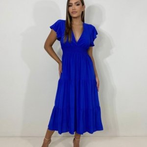 Vestido Laís Midi - Azul Royal - Image 5