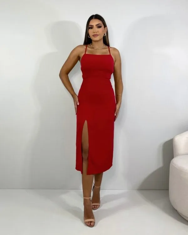 Vestido Edna - Vermelho