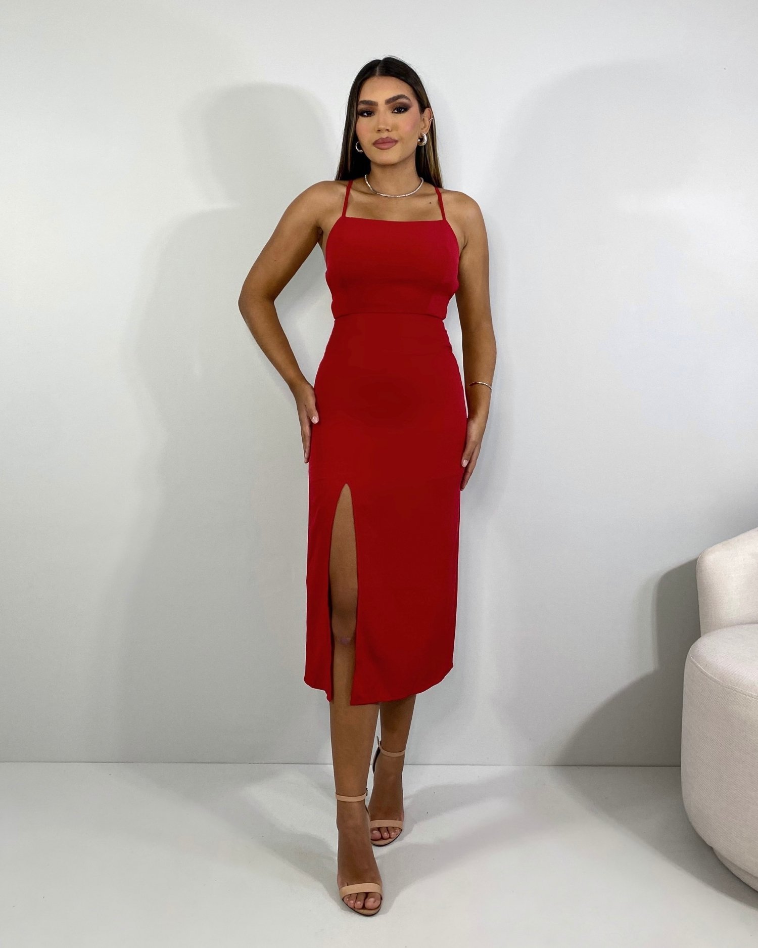 Vestido Edna - Vermelho - Image 1
