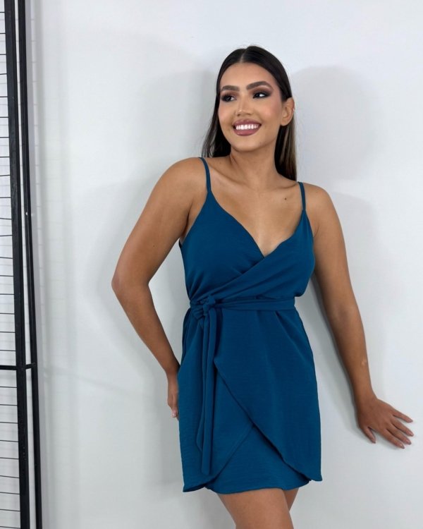 Vestido Anastasia - Azul Petróleo