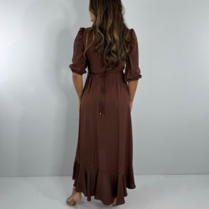 Vestido Berenice - Marrom - Image 7