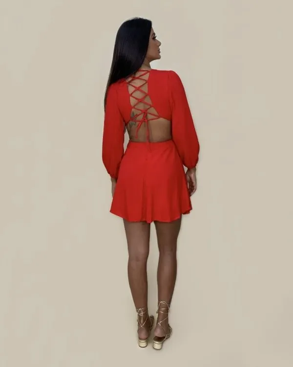 Vestido Leona - Vermelho