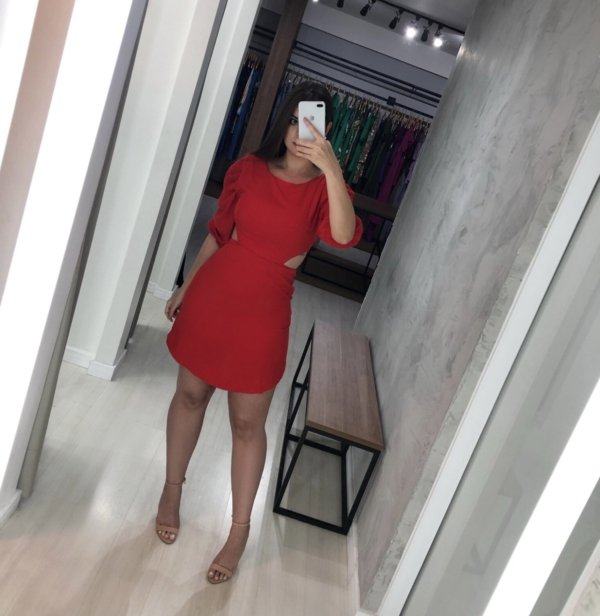 Vestido Thainá - Vermelho