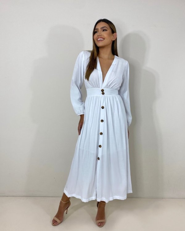 Vestido Clara - Branco
