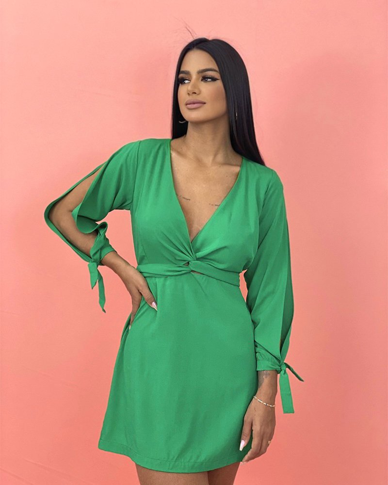 Vestido Marília - Verde Bandeira - Image 4