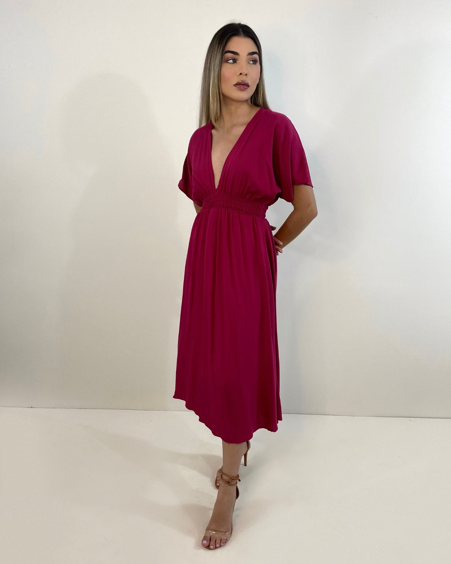 Vestido Marcela - Cereja - Image 4