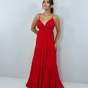 Vestido Sophia - Vermelho - Image 1