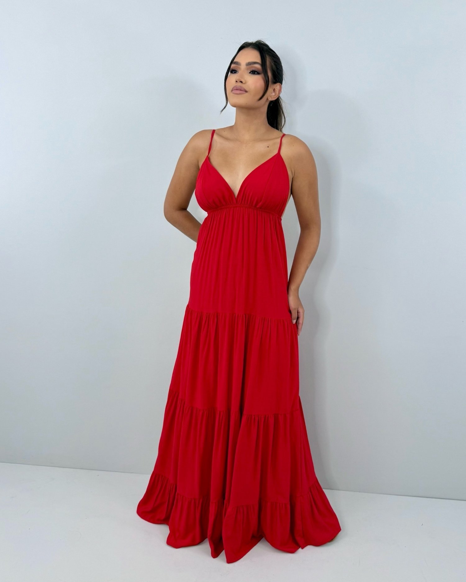 Vestido Sophia - Vermelho - Image 1