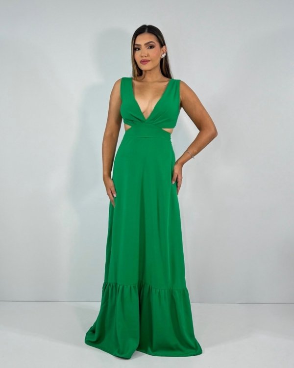 Vestido Miranda - Verde Bandeira