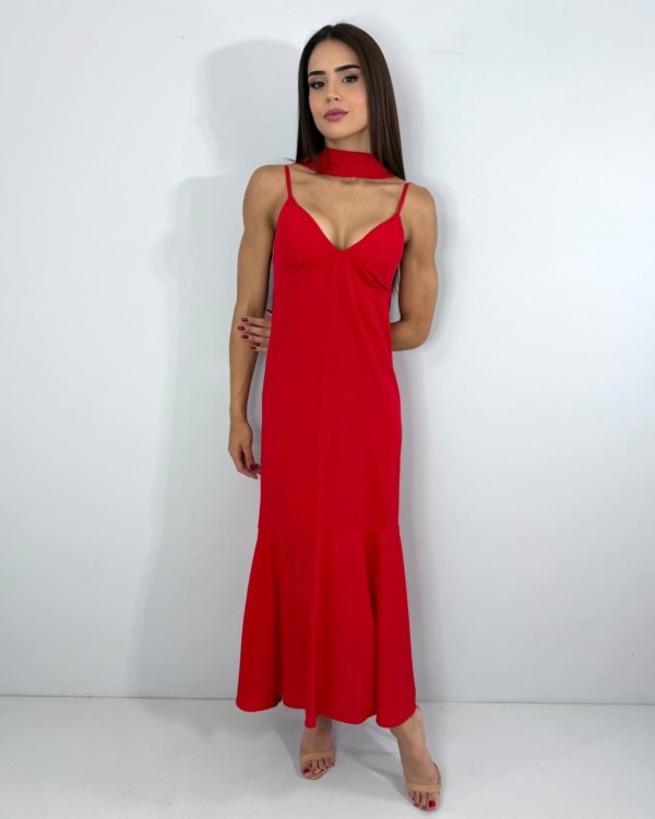 Vestido Carmem - Vermelho