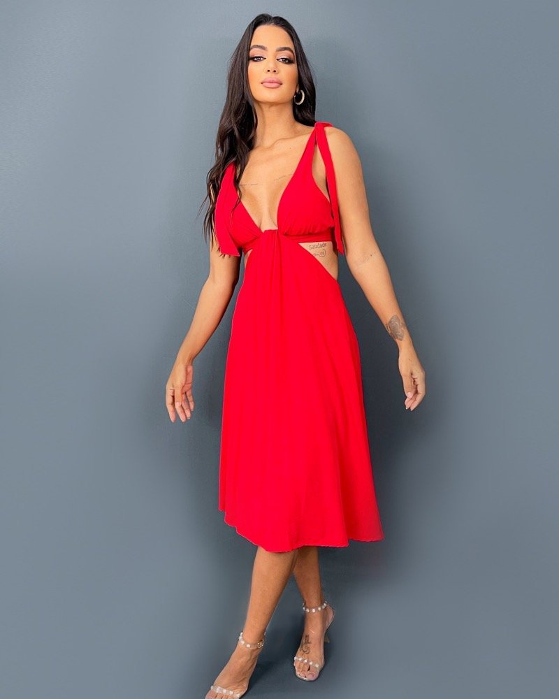 Vestido Viviane - Vermelho - Image 2
