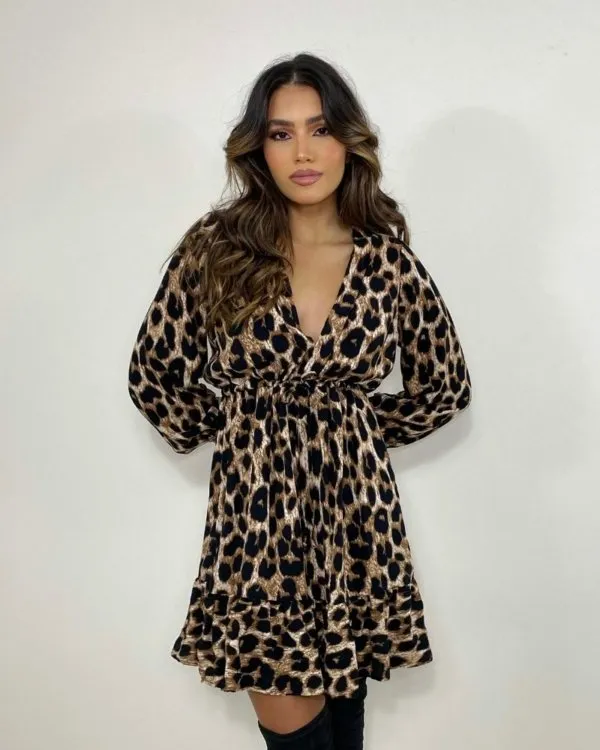 Vestido Lavínia - Animal Print