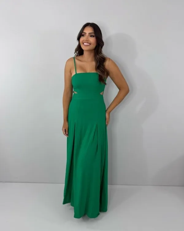 Vestido Babi - Verde Bandeira